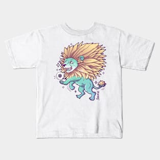 Dandy lion dandelion pun Kids T-Shirt